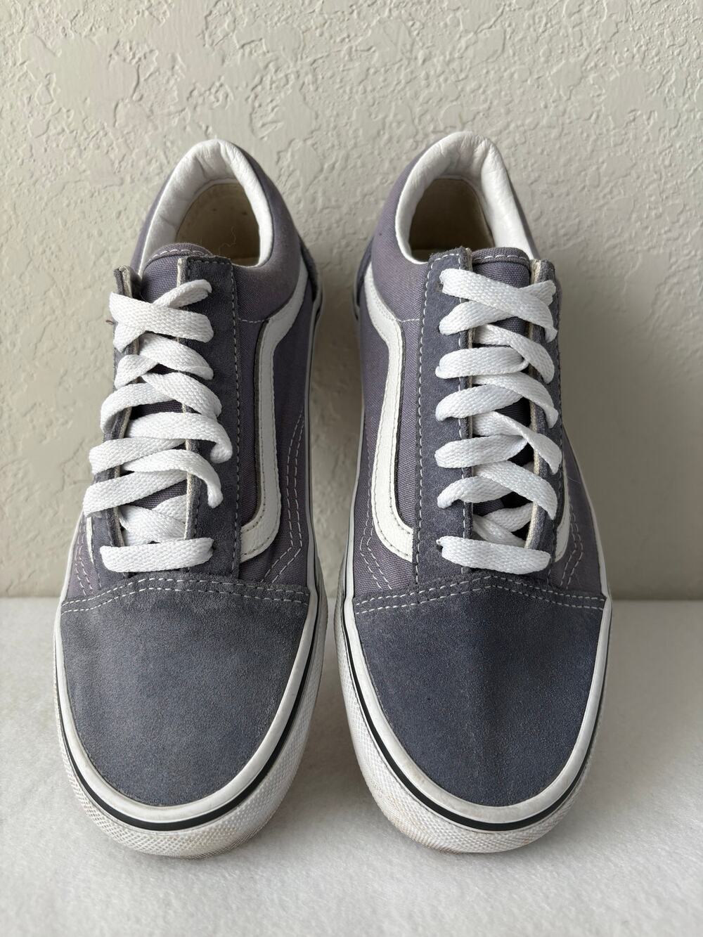 Vans Old Skool Gray White Sneakers Men’s 5.5 Women’s 7 Classic Skate Shoes